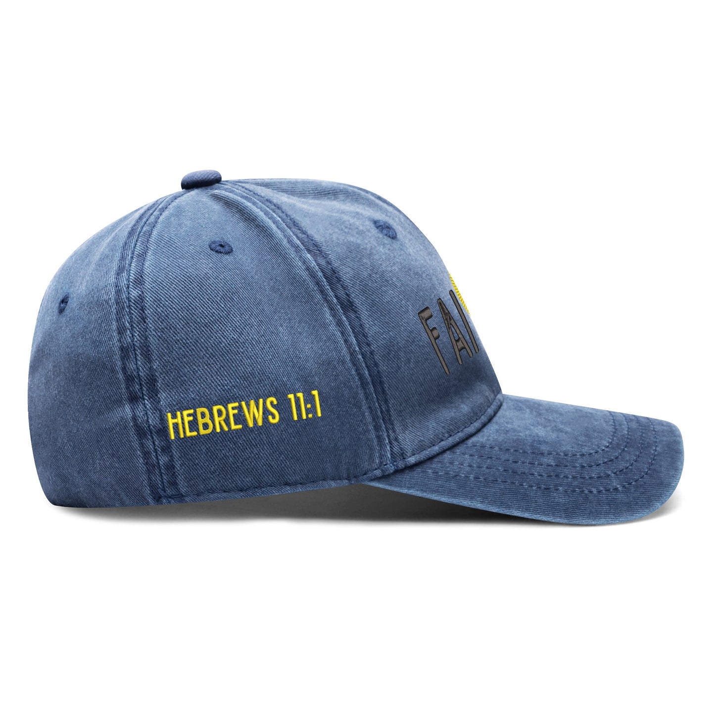 FAITH Embroidered Denim Baseball Cap