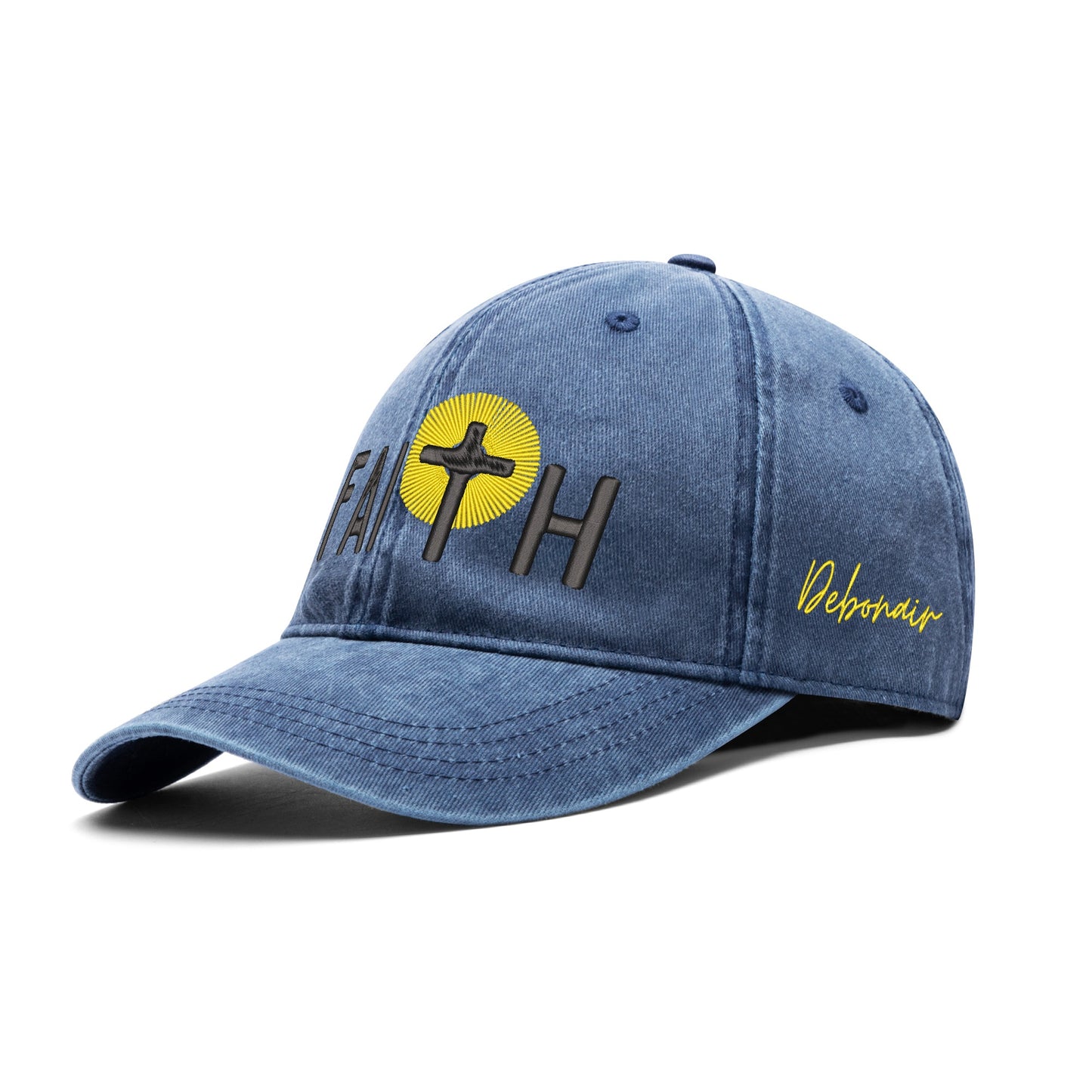 FAITH Embroidered Denim Baseball Cap