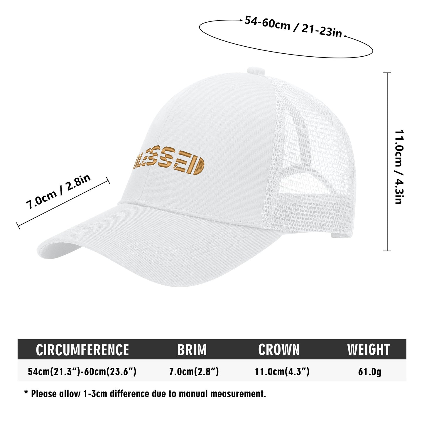 BLESSED Mesh Baseball Cap