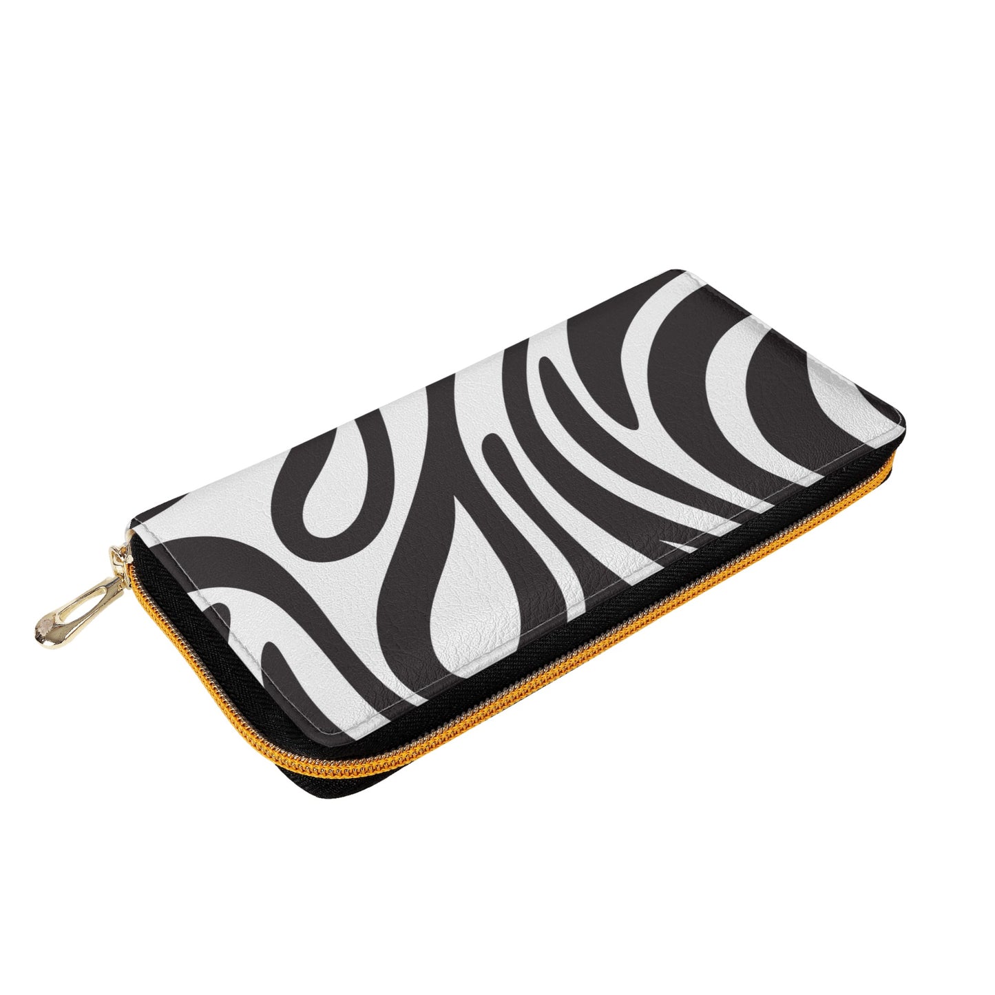 Black/White Zipper Purse