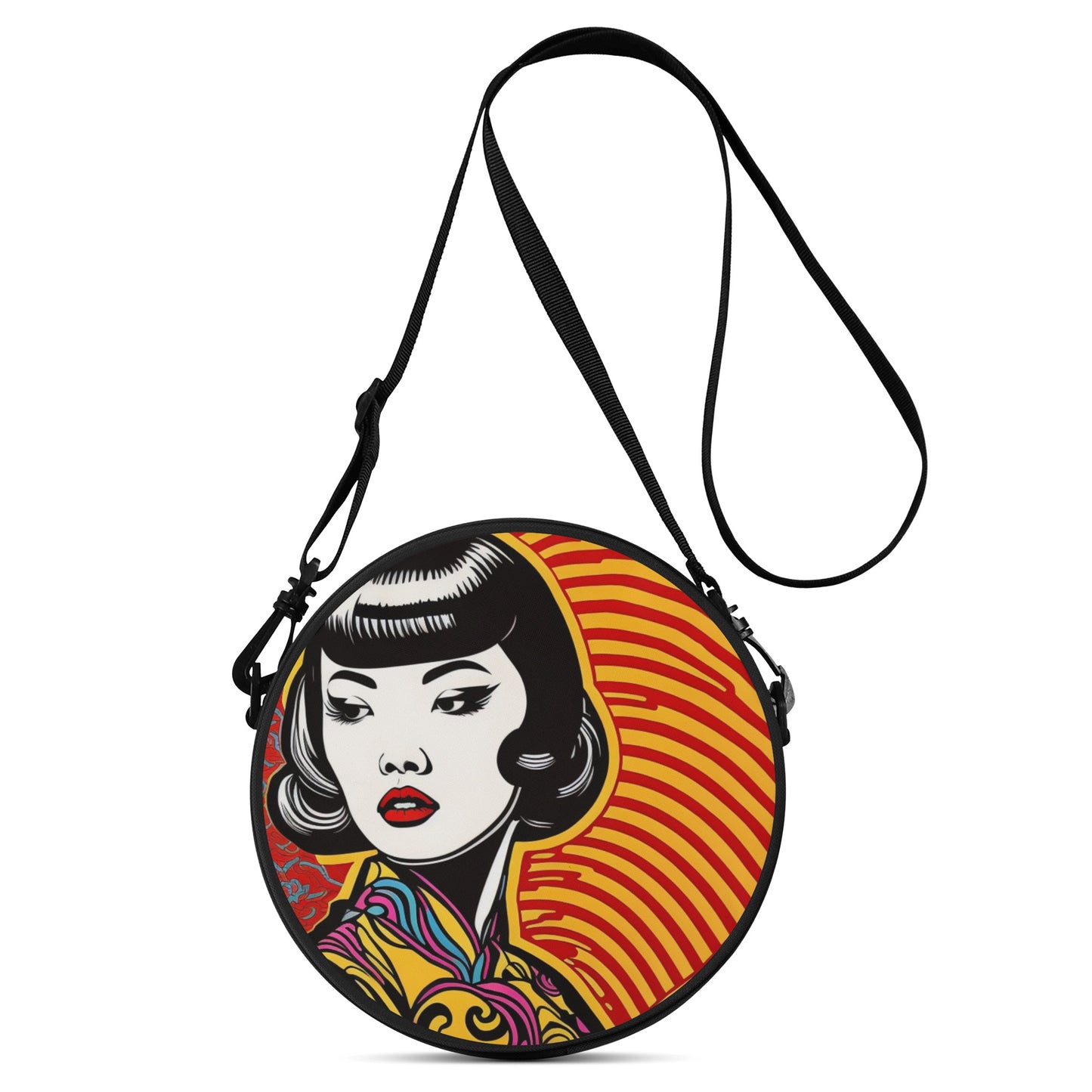 Asian Art Satchel Bag