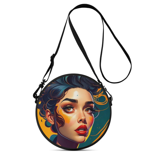 Stunning POP Art Round Satchel Bag