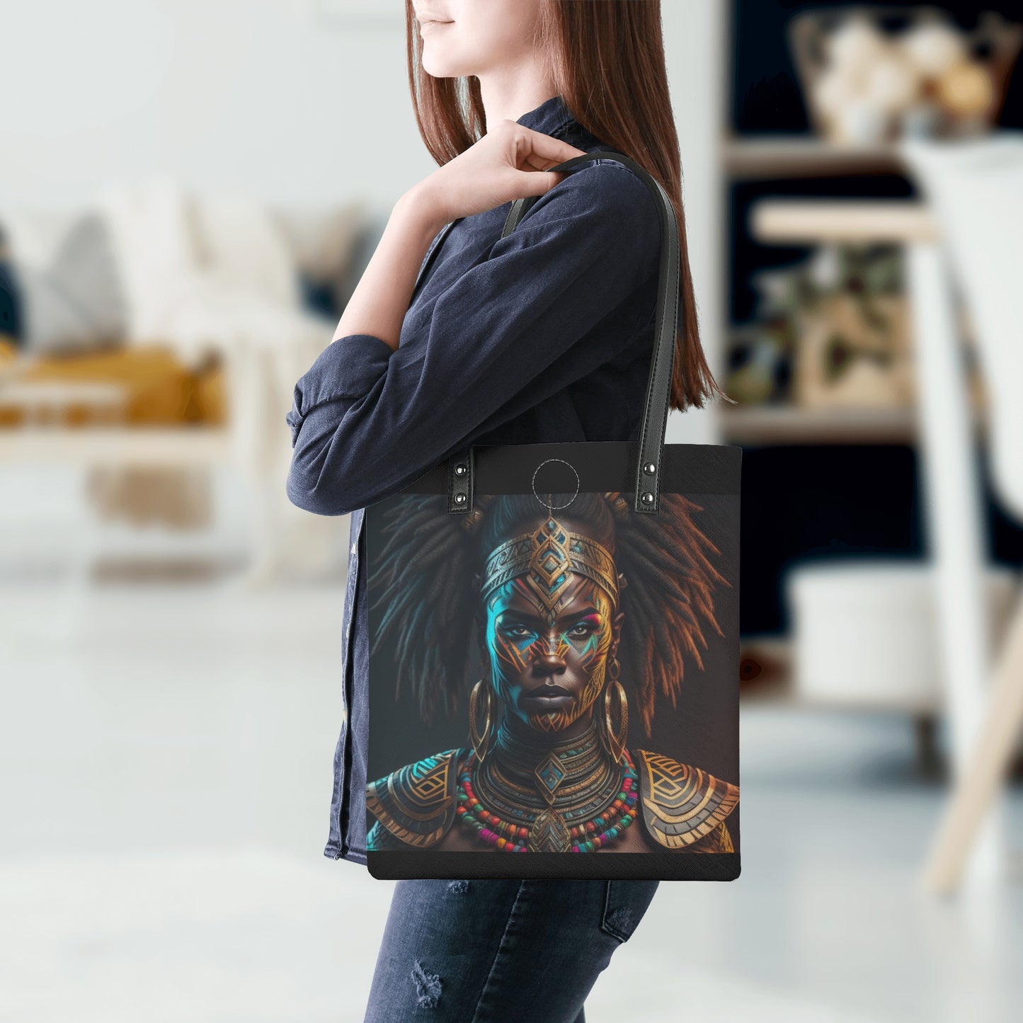 African Tribe Leather Handbags