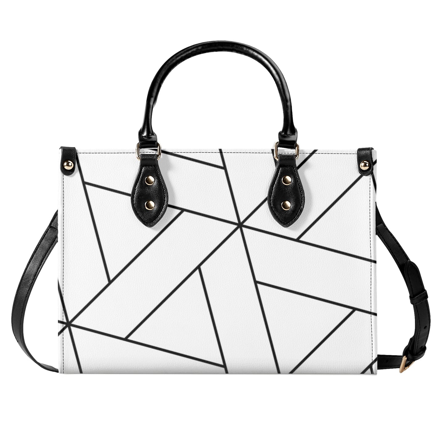 Black & White Luxury Leather Handbag