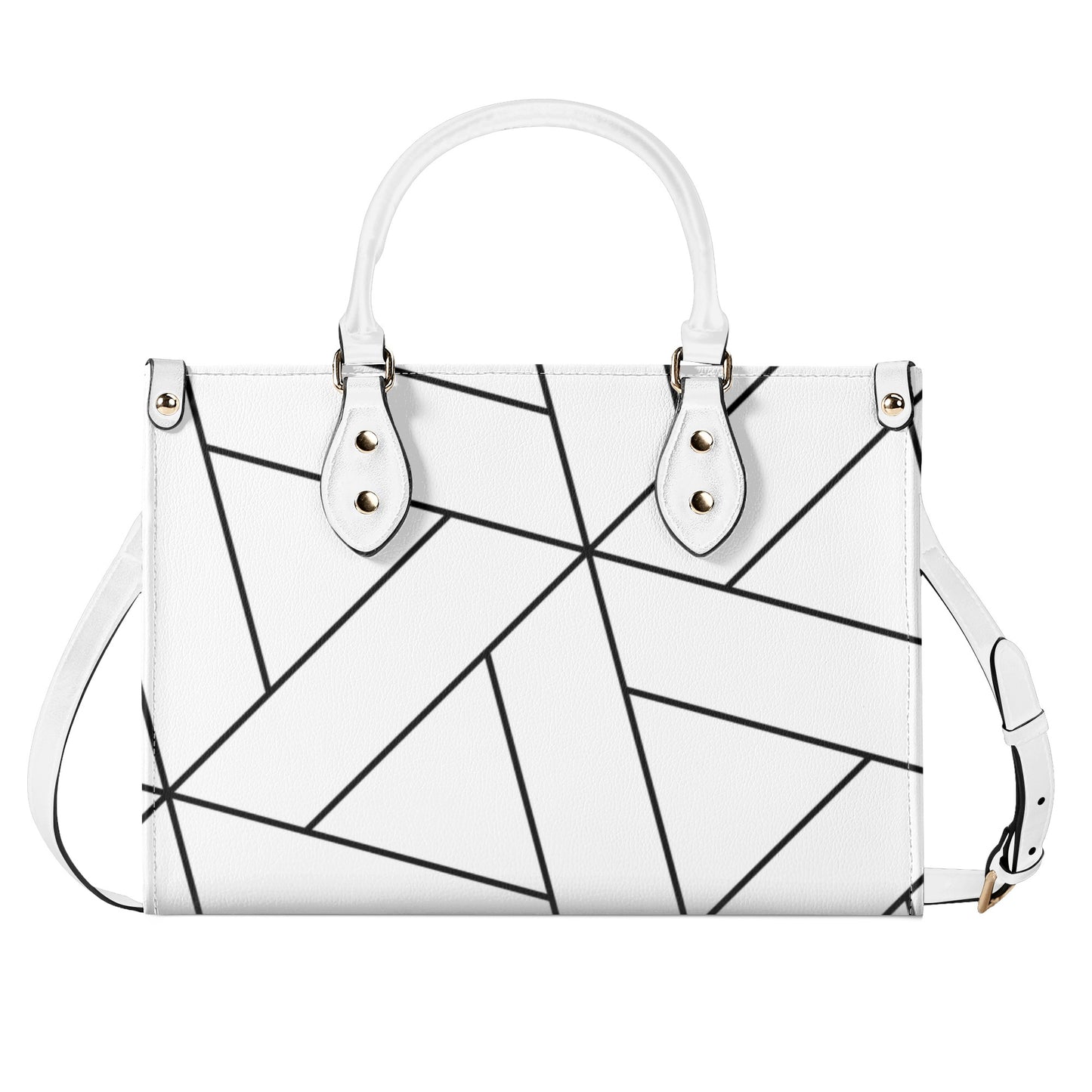 Black & White Luxury Leather Handbag