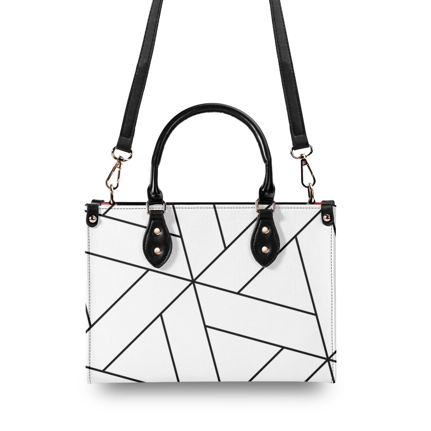 Black & White Luxury Leather Handbag