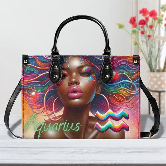 Aquarius Luxury Leather Handbag