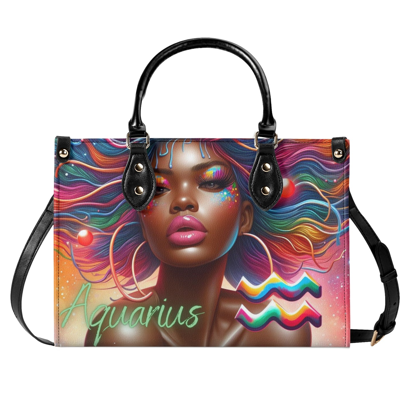 Aquarius Luxury Leather Handbag