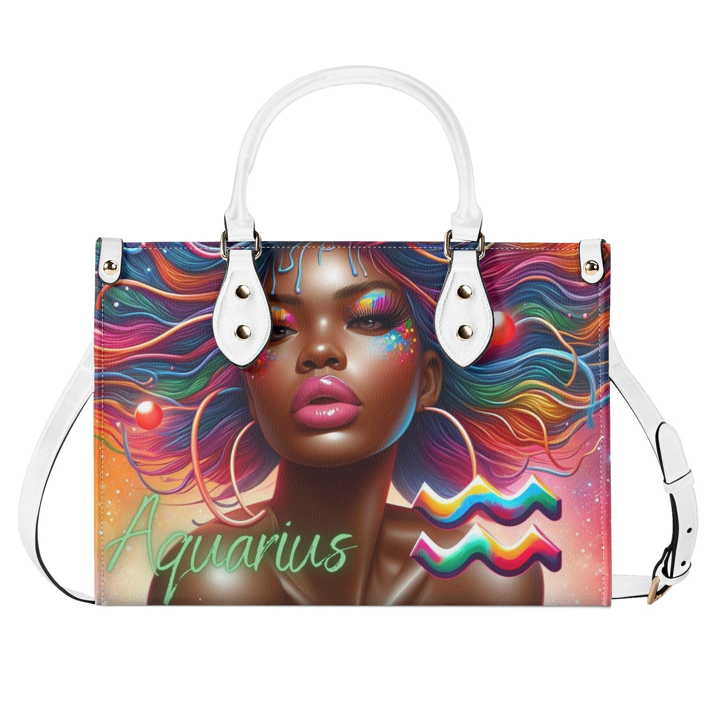 Aquarius Luxury Leather Handbag