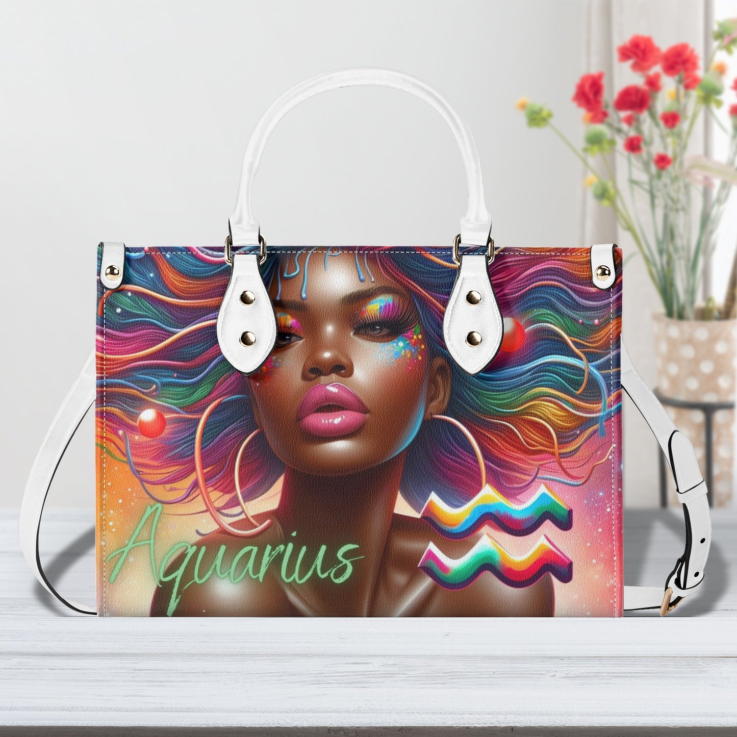 Aquarius Luxury Leather Handbag