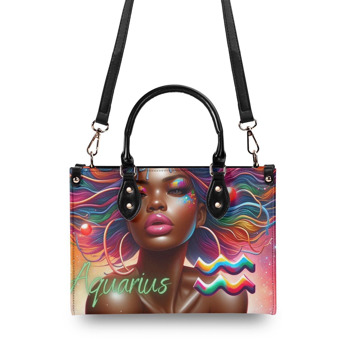 Aquarius Luxury Leather Handbag