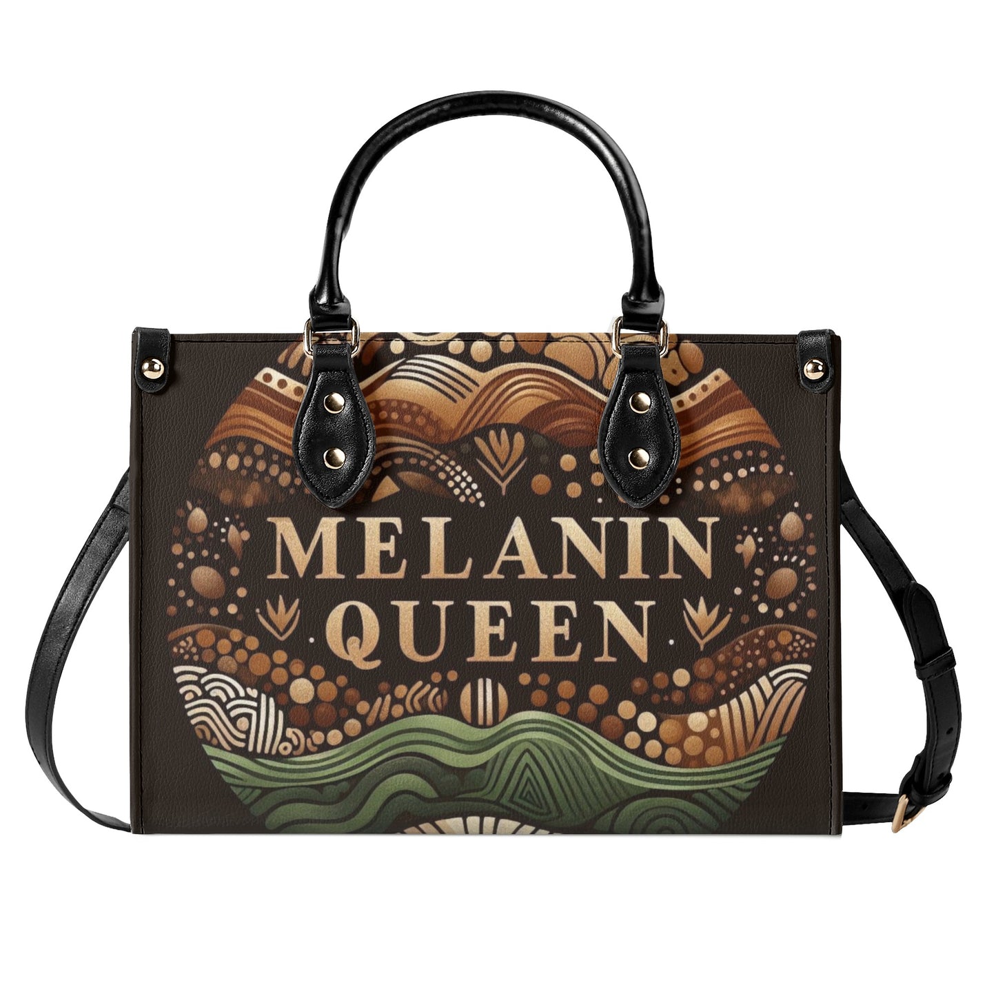 Melanin Queen Leather Handbag