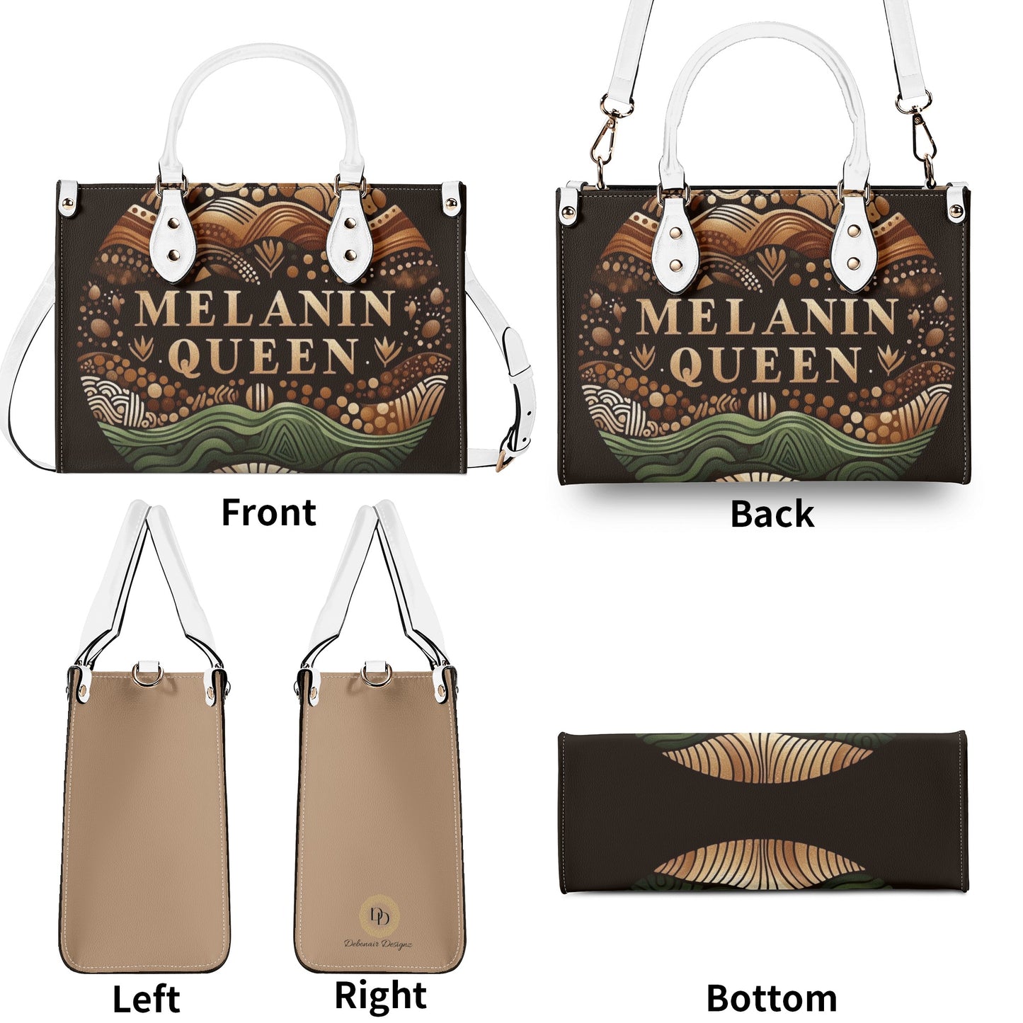 Melanin Queen Leather Handbag