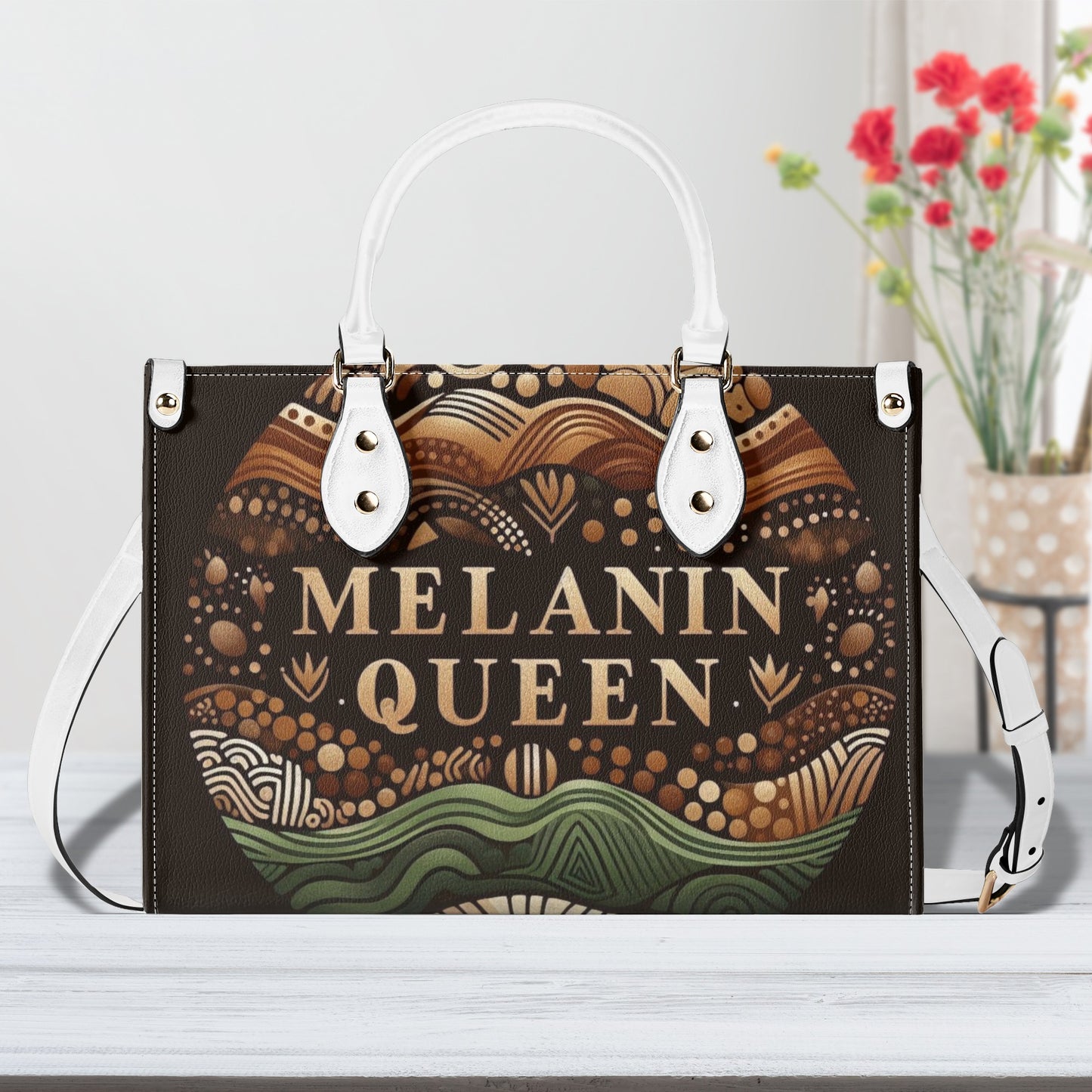 Melanin Queen Leather Handbag