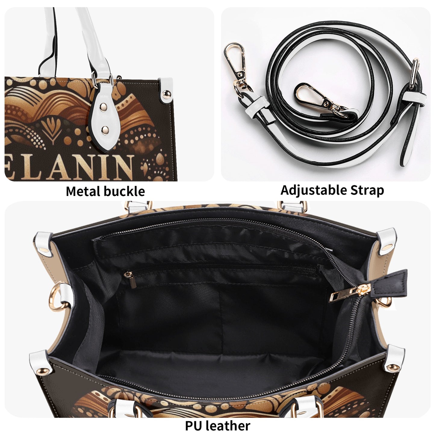 Melanin Queen Leather Handbag