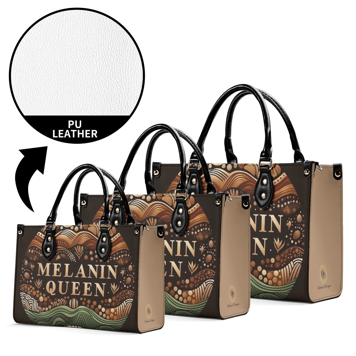 Melanin Queen Leather Handbag