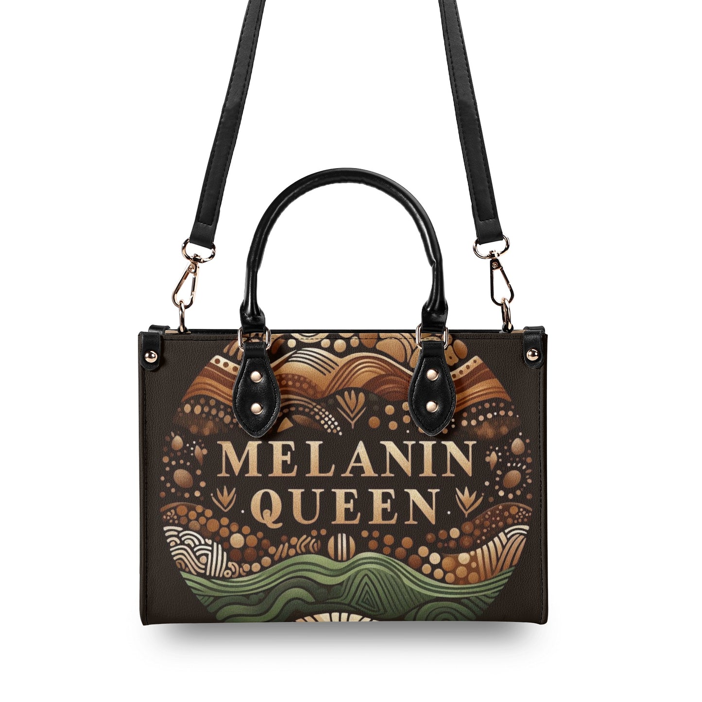 Melanin Queen Leather Handbag