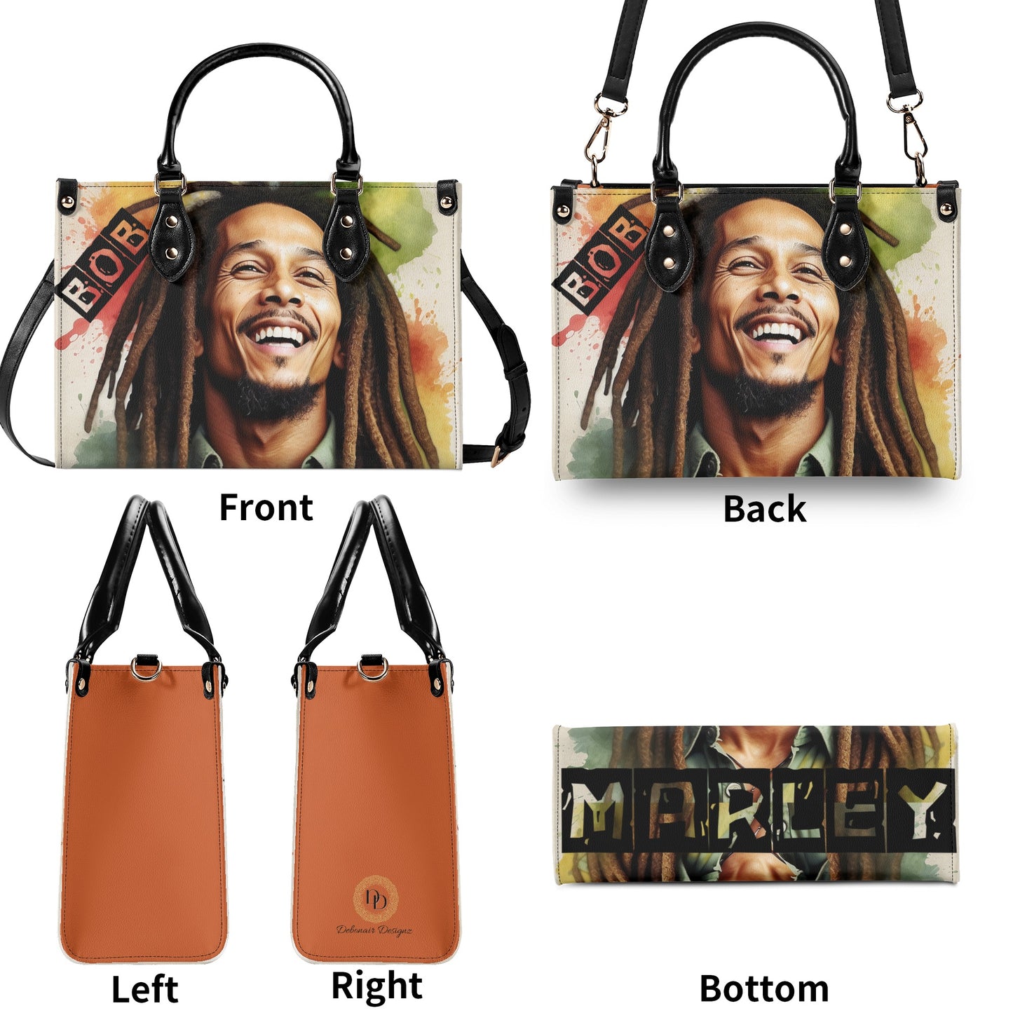 Bob Marley Leather Handbag