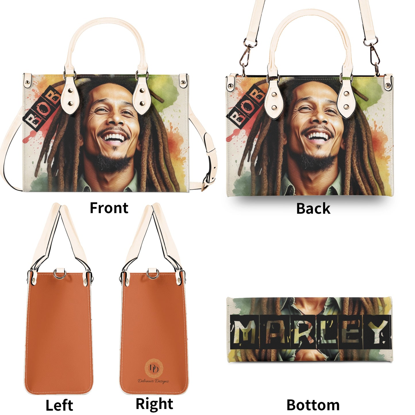 Bob Marley Leather Handbag