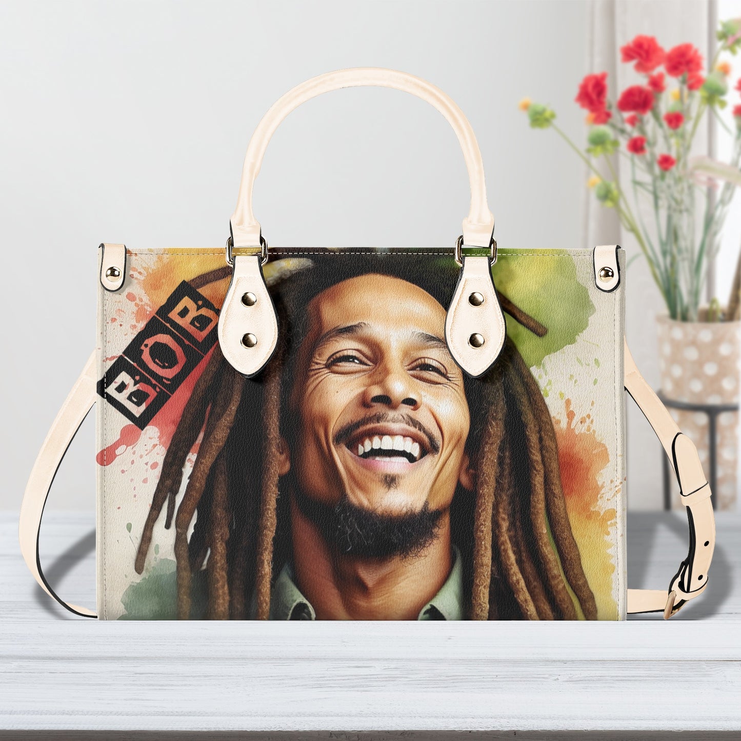 Bob Marley Leather Handbag