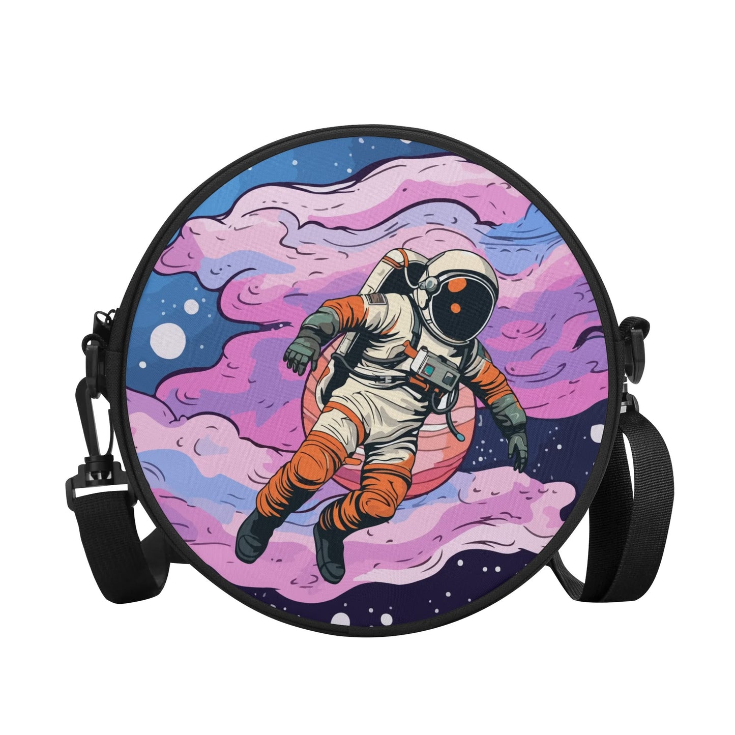 Space Walk Round Satchel Bag