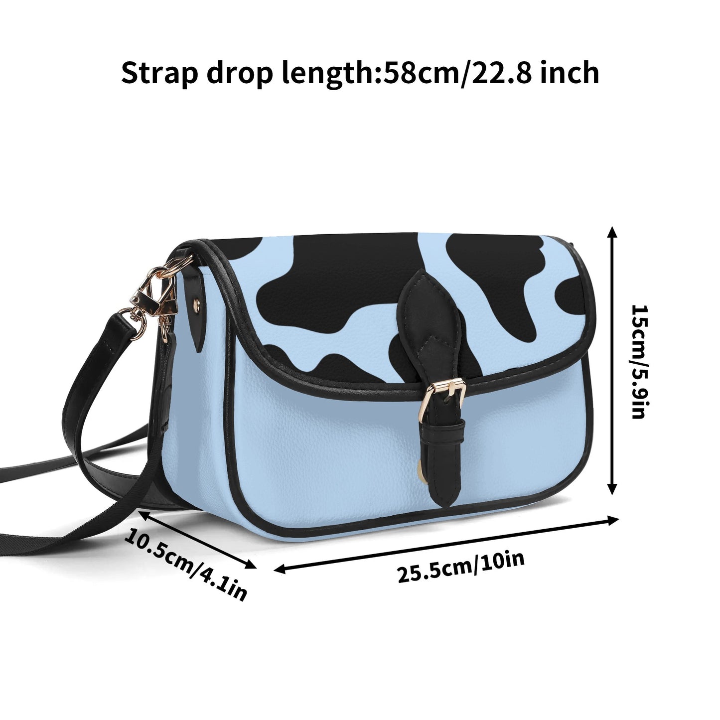 Cow Print Chain Shoulder Bag