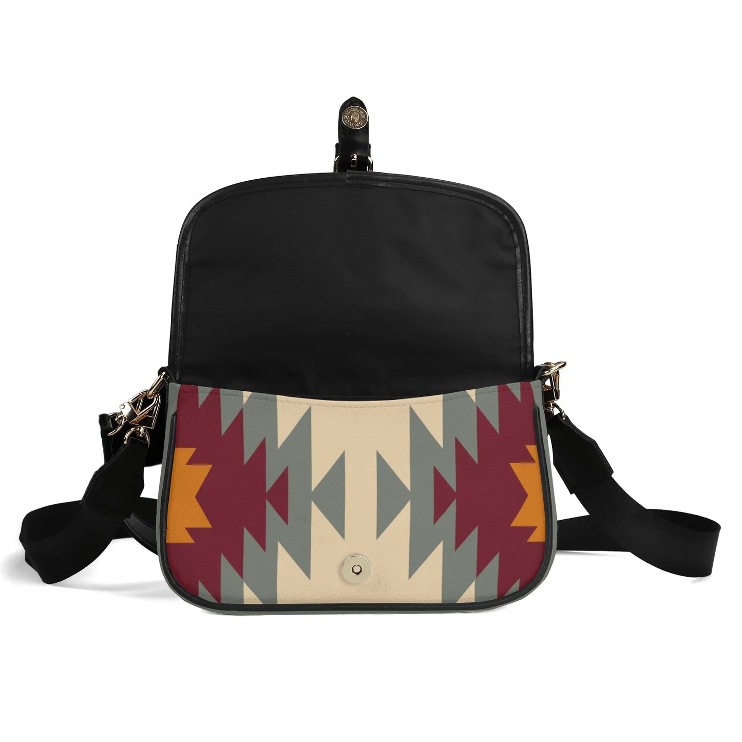 Tribal Print Chain Shoulder Bag