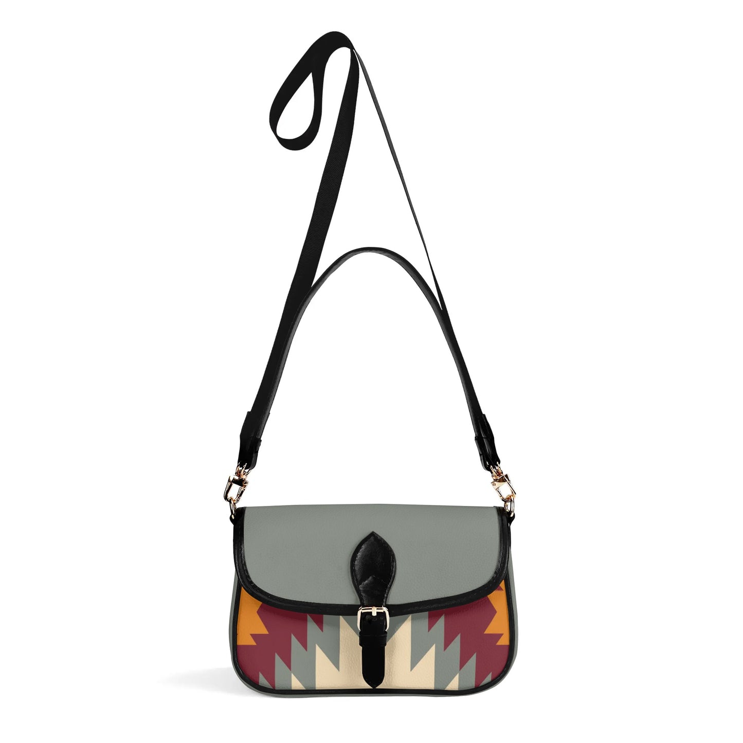 Tribal Print Chain Shoulder Bag