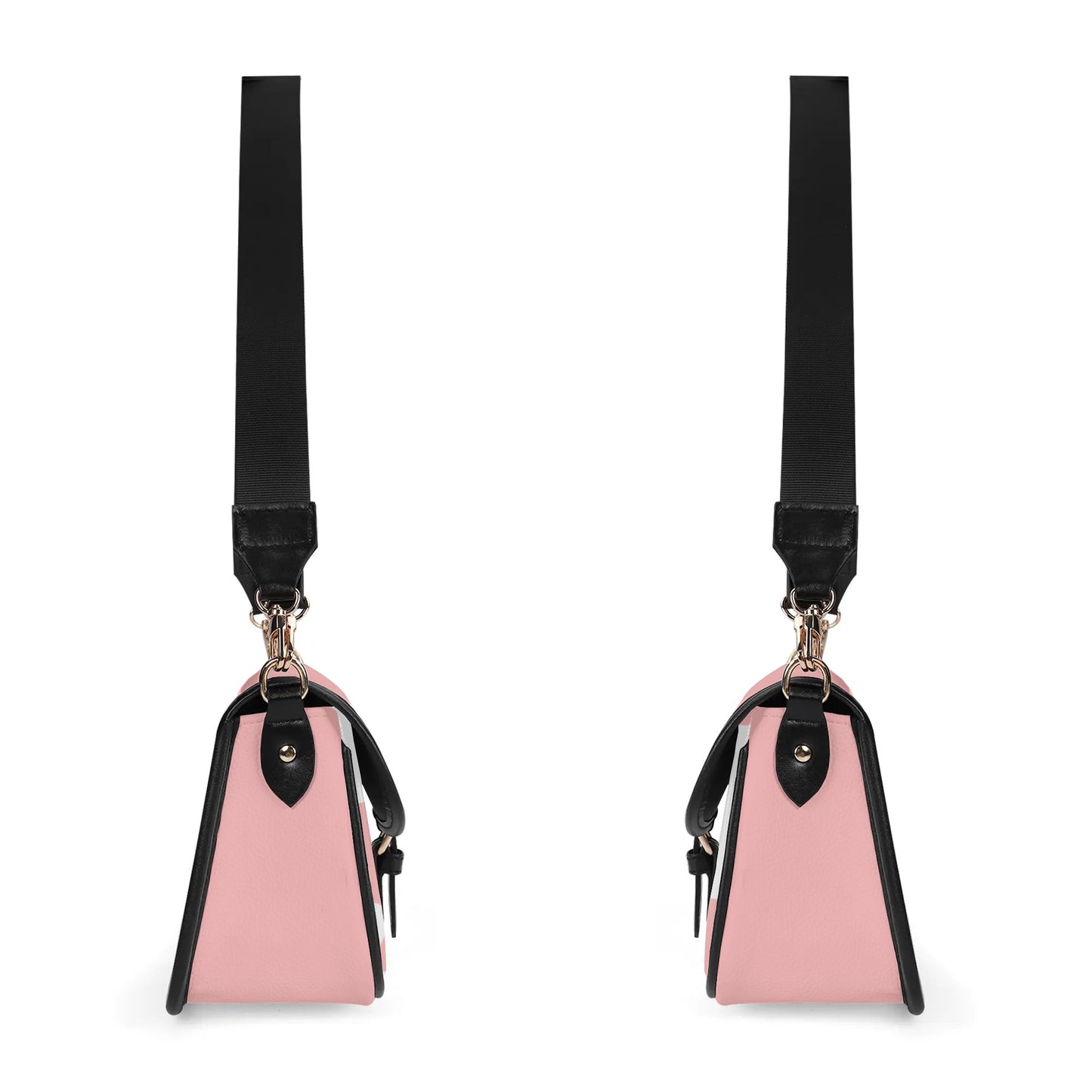 Pink & White Patterned Chain Shoulder Bag