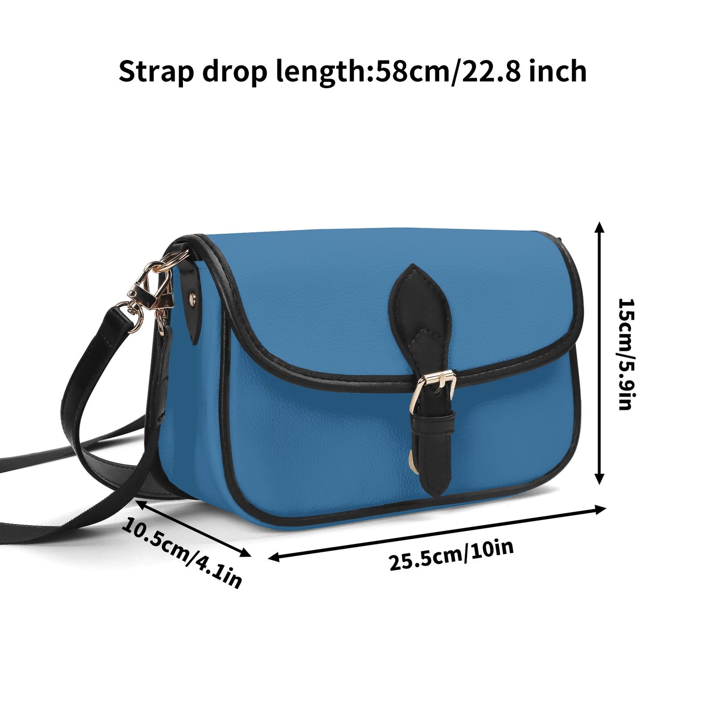 Blue Chain Shoulder Bag