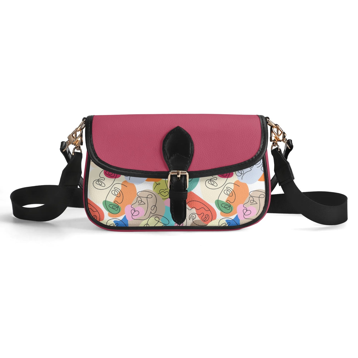 Doodle Chain Shoulder Bag - Plum