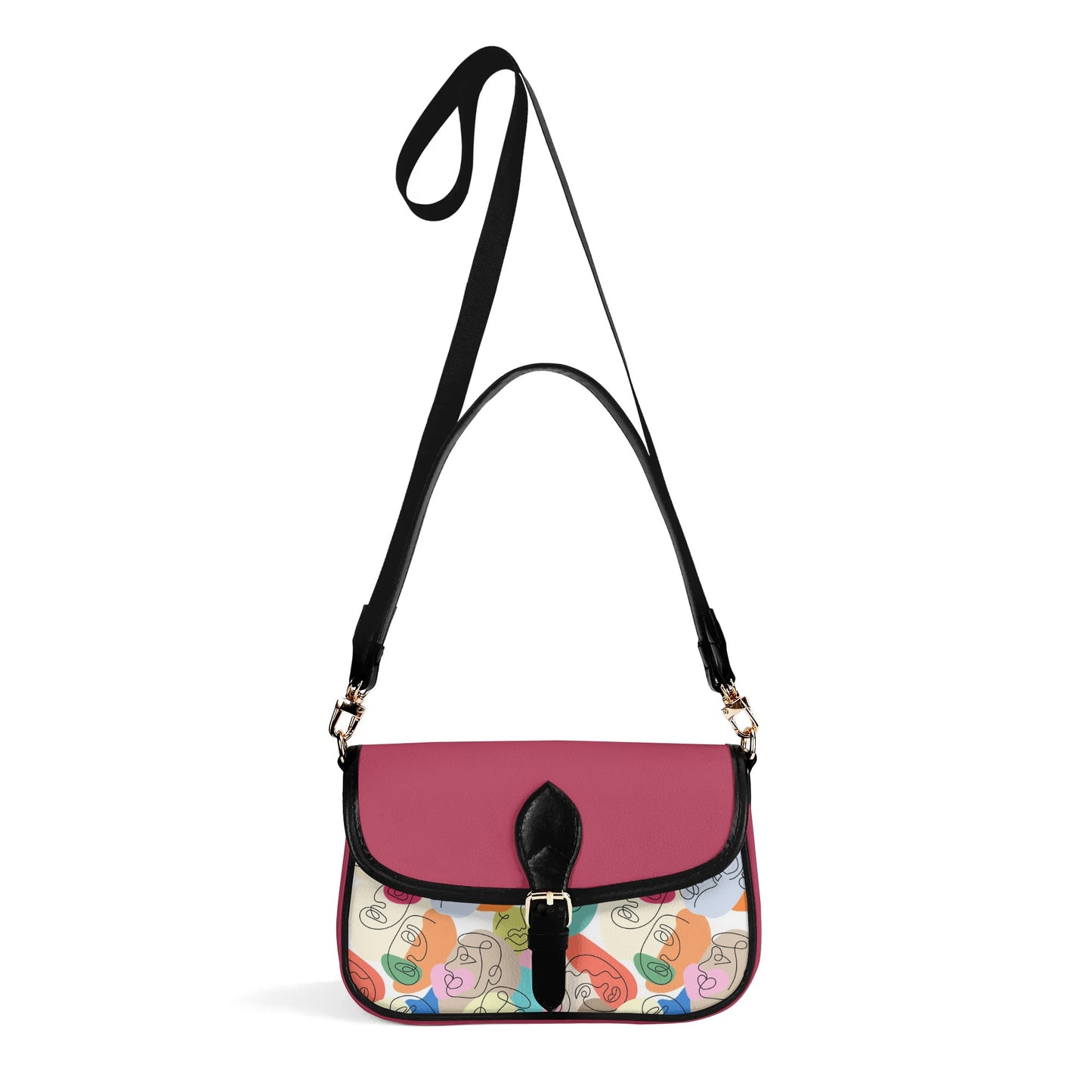 Doodle Chain Shoulder Bag - Plum