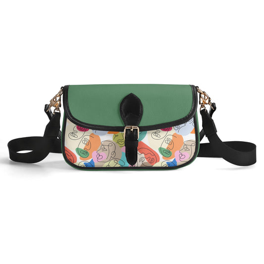 Doodle Chain Shoulder Bag - Sage