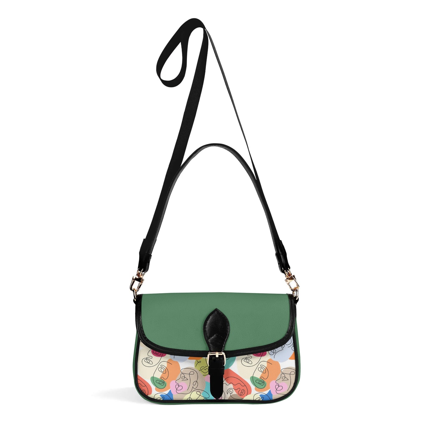 Doodle Chain Shoulder Bag - Sage