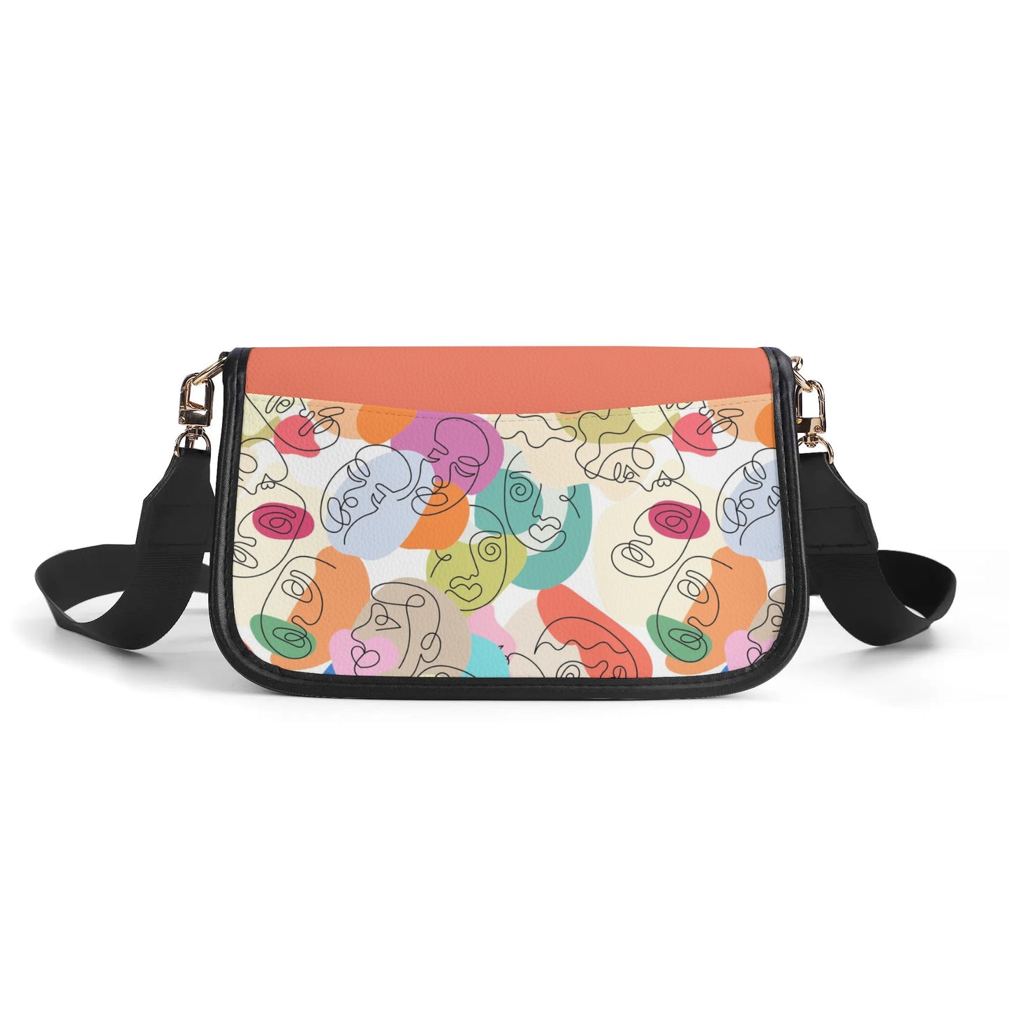 Doodle Chain Shoulder Bag - Orange