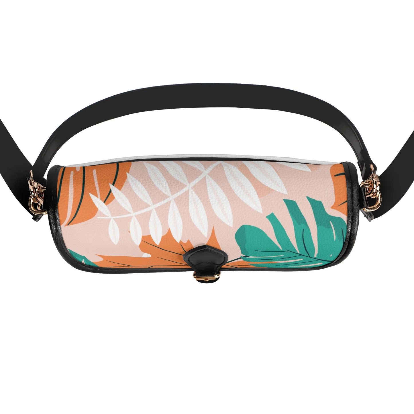 Tropical Print Chain Shoulder Bag