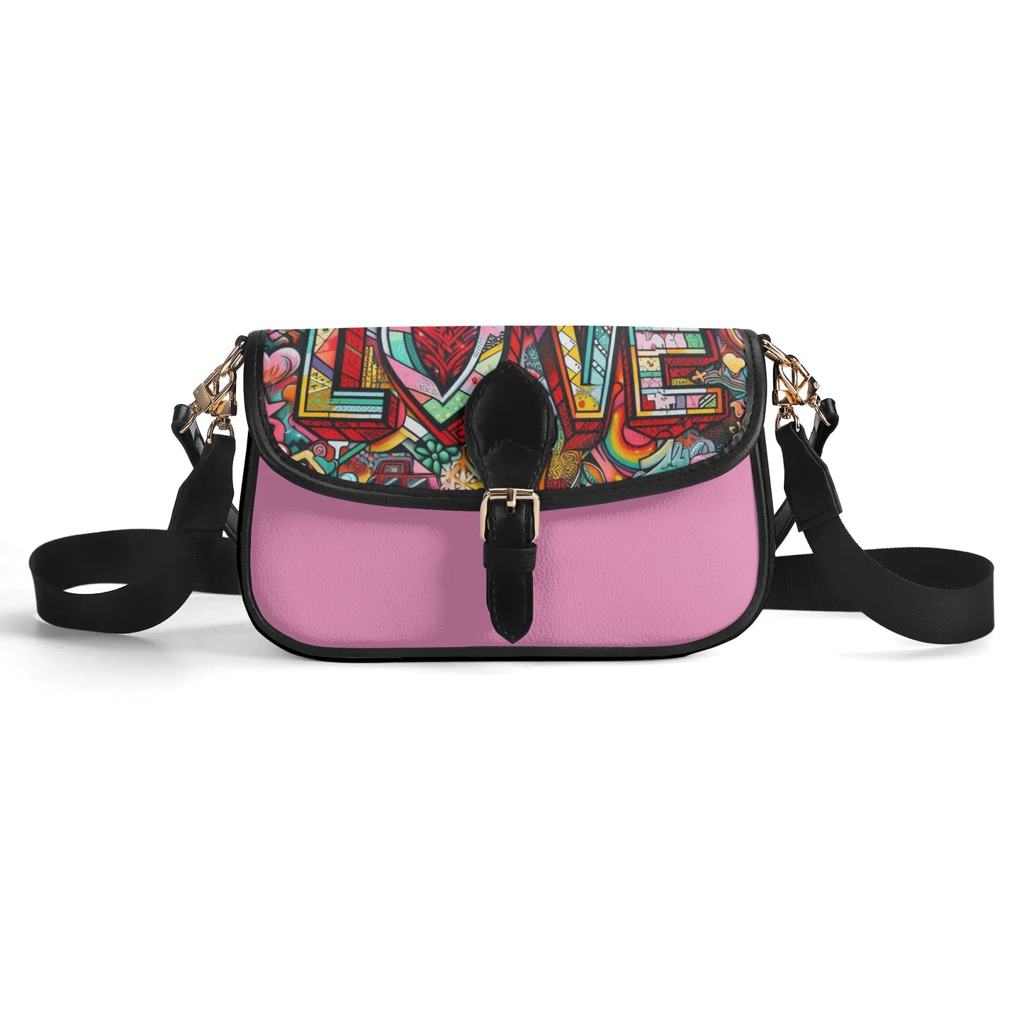 Love Graffiti Chain Shoulder Bag