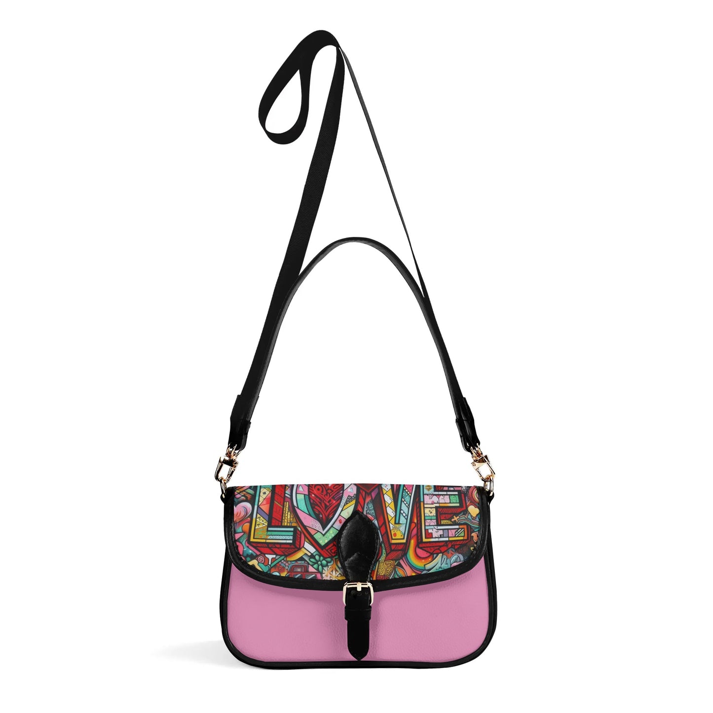 Love Graffiti Chain Shoulder Bag