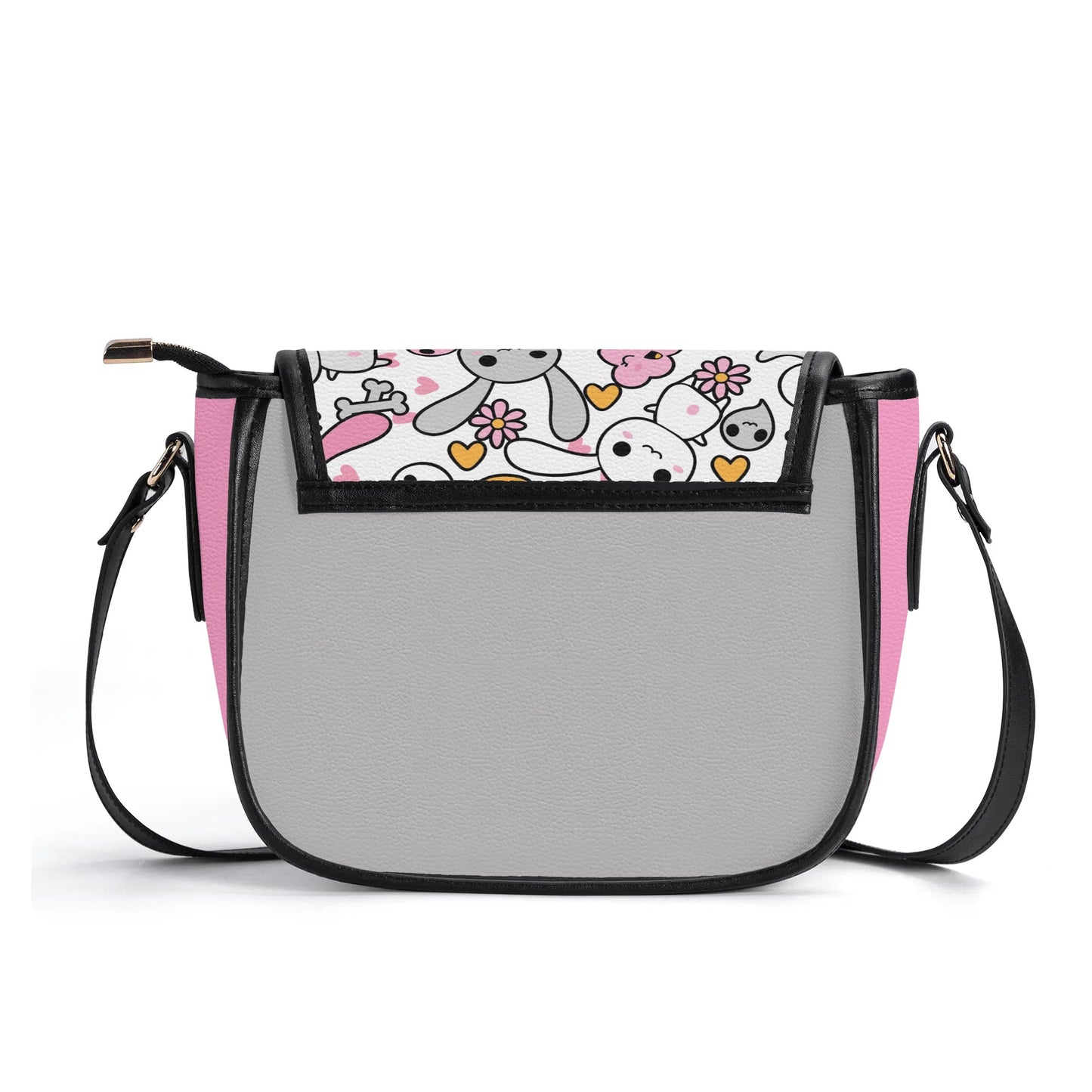 Bunny & Bones Leather Saddle Bag