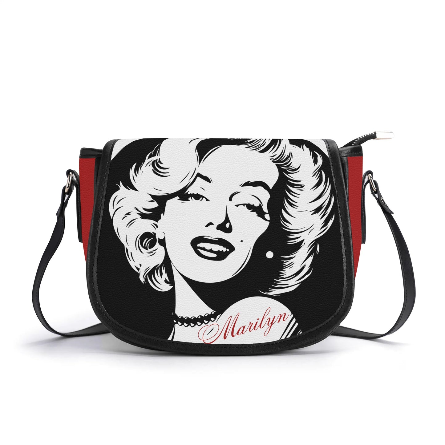 Marilyn Monroe Leather Saddle Bag