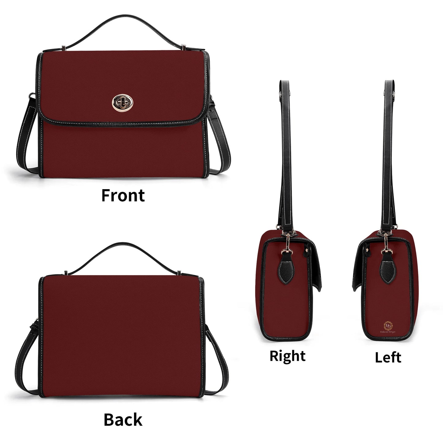 Burgundy Leather Satchel Bag