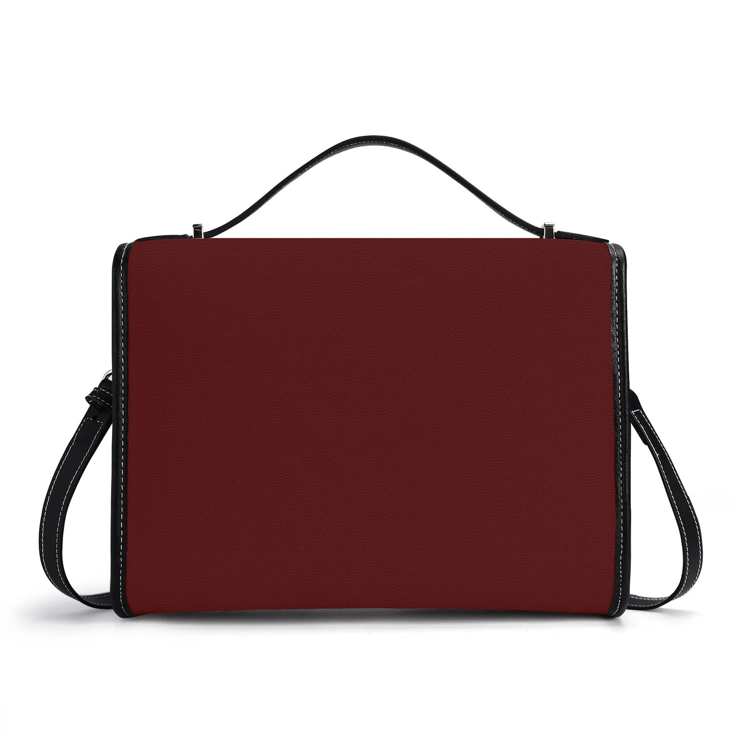 Burgundy Leather Satchel Bag