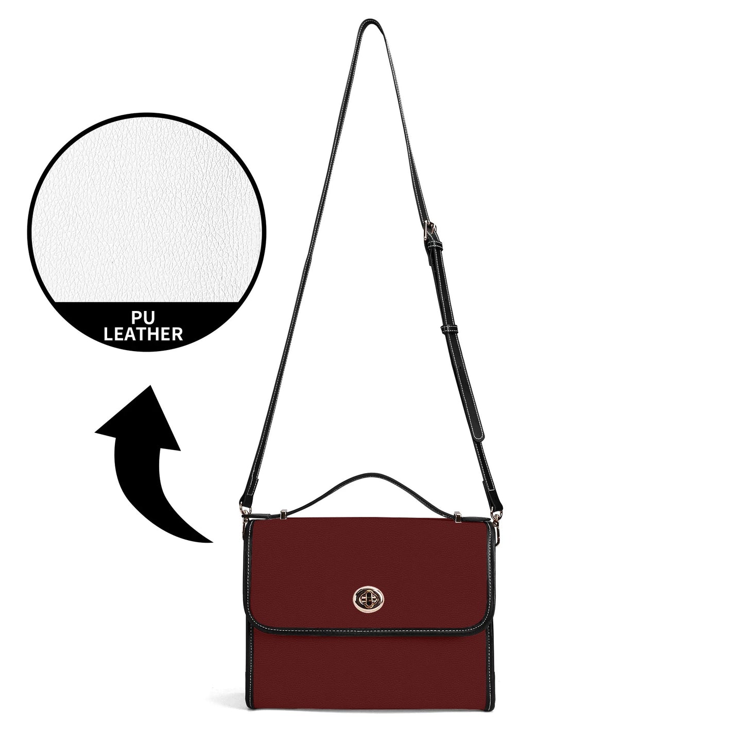 Burgundy Leather Satchel Bag