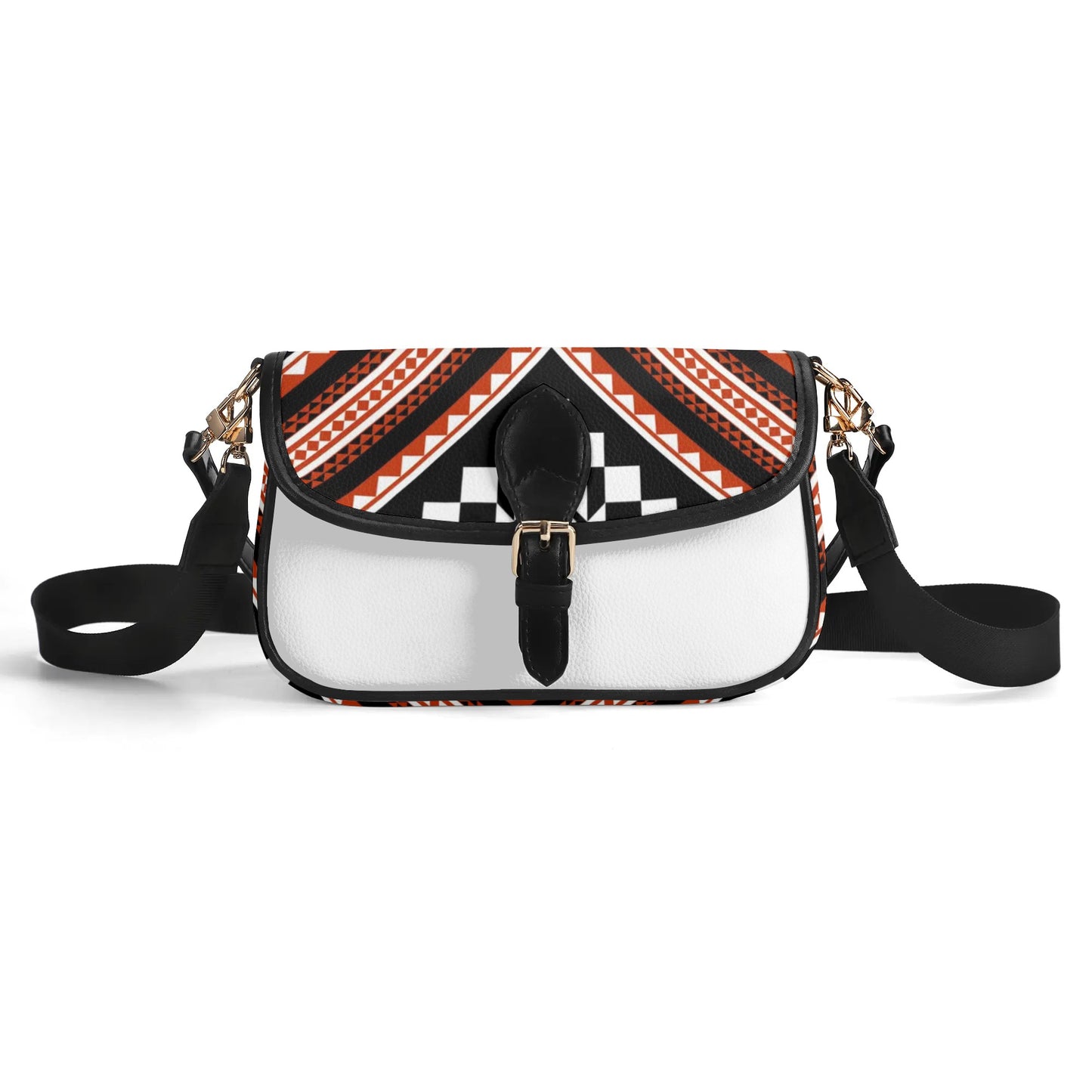 Mosaic Patterned Chain Shoulder Bag