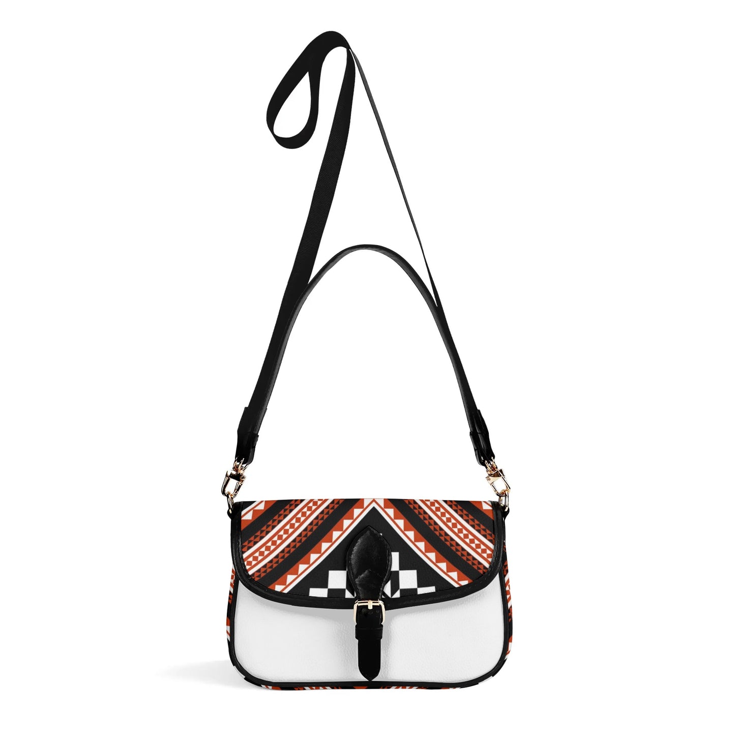 Mosaic Patterned Chain Shoulder Bag