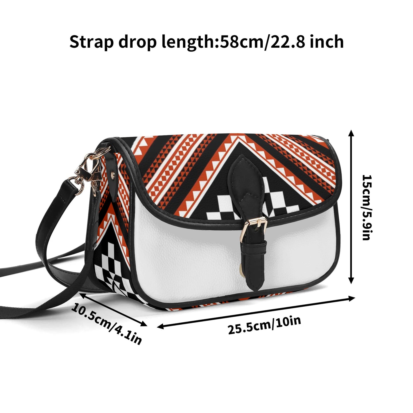 Mosaic Patterned Chain Shoulder Bag