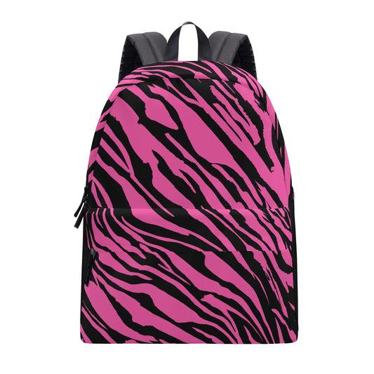 Pink Zebra Print Backpack