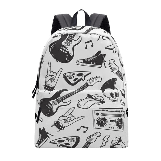 Rock On Backpack (White)