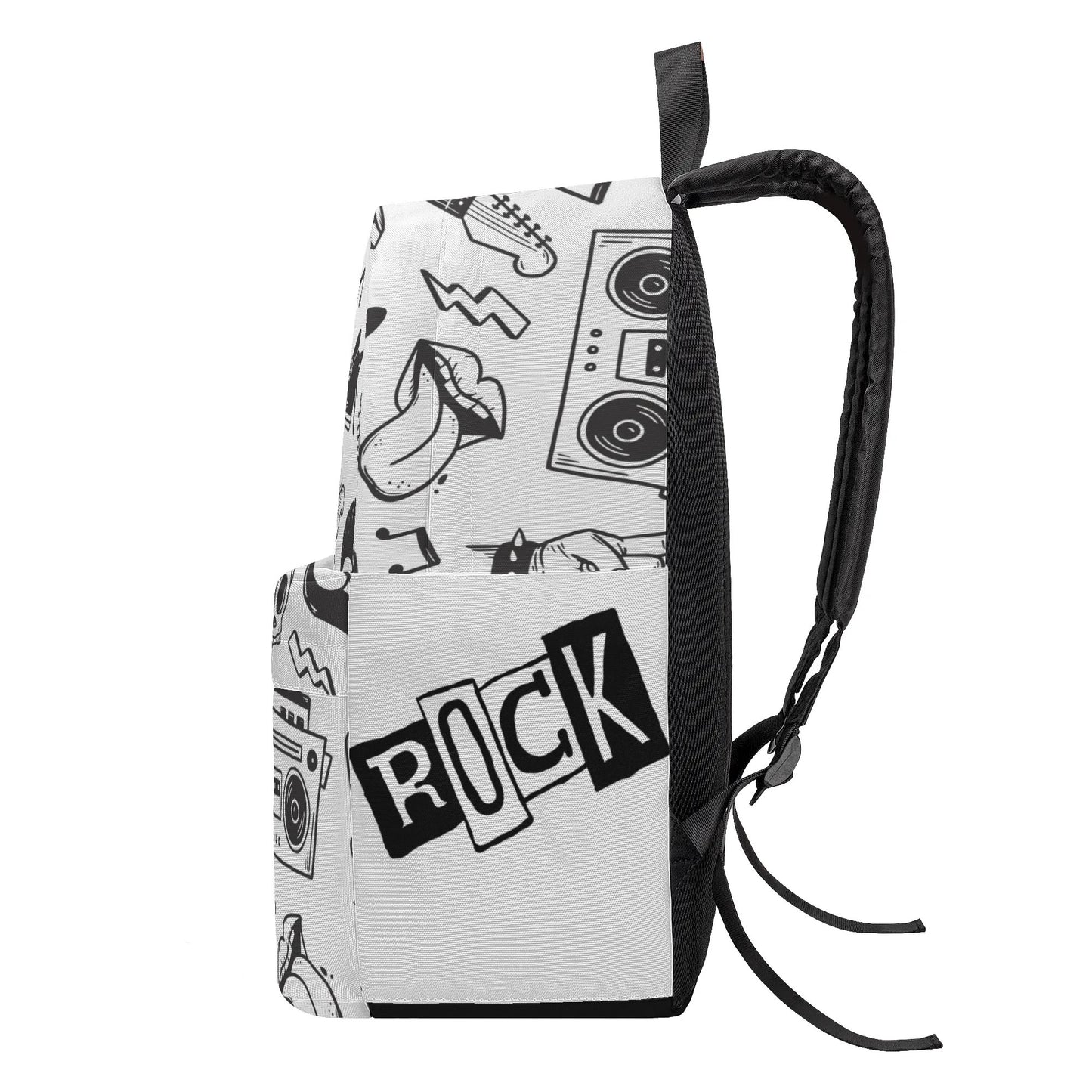 Rock On Backpack (White)