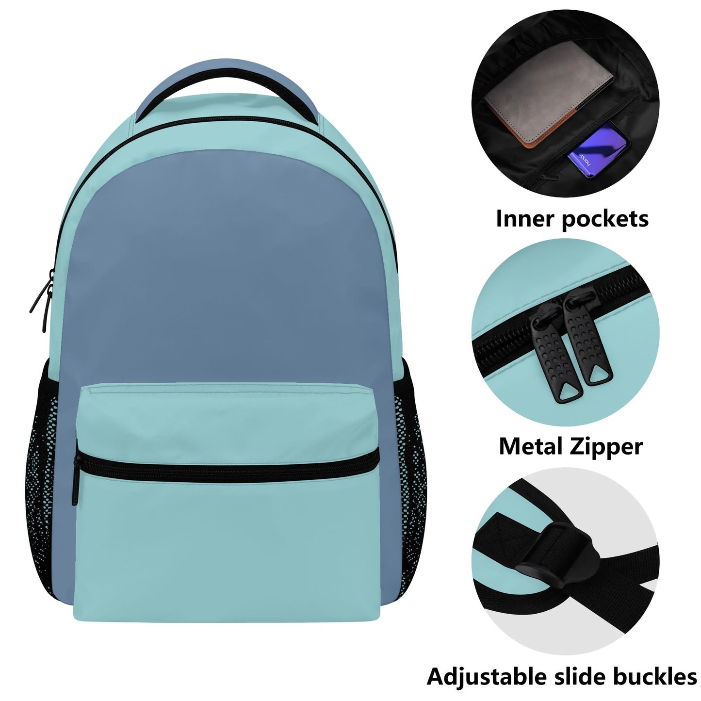 Teal Casual School Backpack